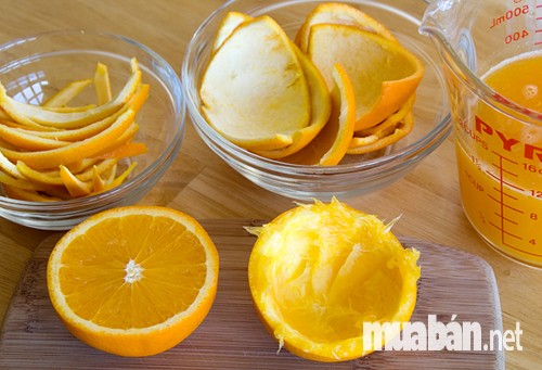 Khử mùi tủ lạnh bằng vỏ cam