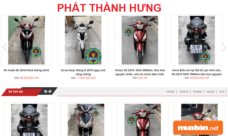 Thêm một nơi bán xe máy cũ uy tín TPHCM nữa đó chính là Phát Thành Hưng.