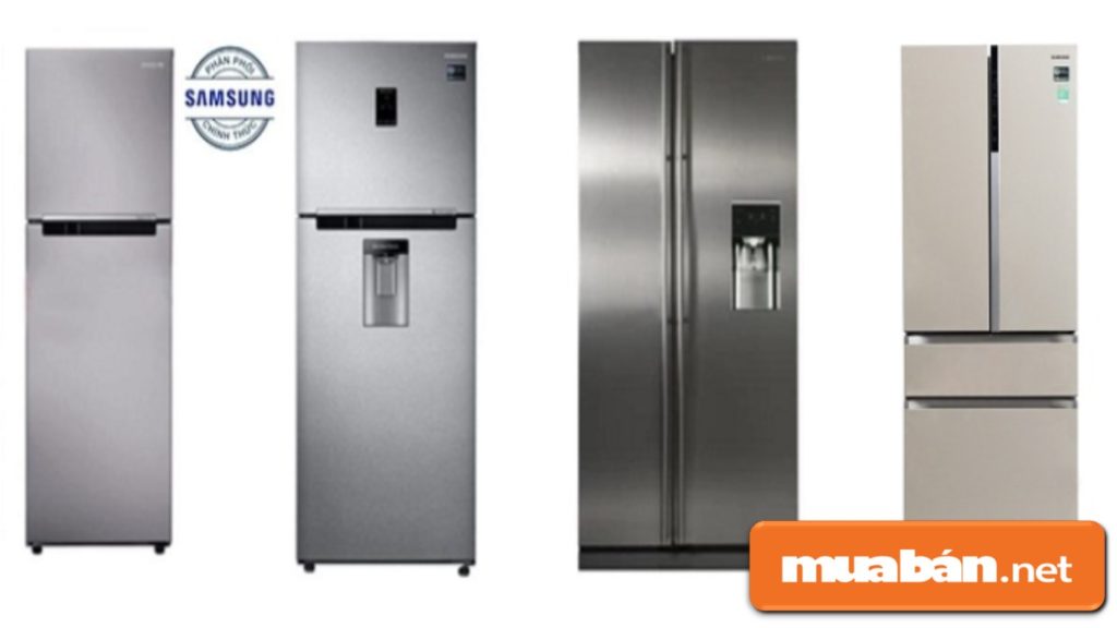 Các kiểu dáng của tủ lạnh Samsung trên thị trường.