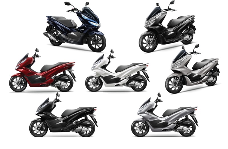 Dòng PCX 2019 của Honda đã được bán ra thị trường 3 phiên bản gồm: 125cc, 150cc và hybrid cùng 7 màu sắc lựa chọn.