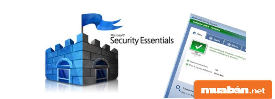 Thiết bị được cung cấp Microsoft Security Essentials miễn phí khi sử dụng Windows bản quyền.