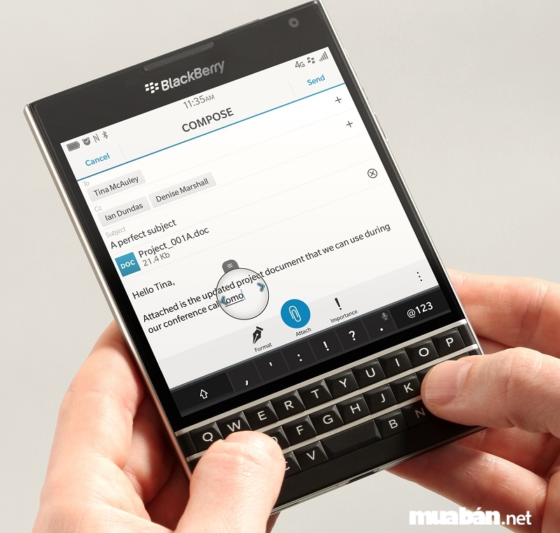 BlackBerry Hub - trung tâm tin nhắn tổng hợp
