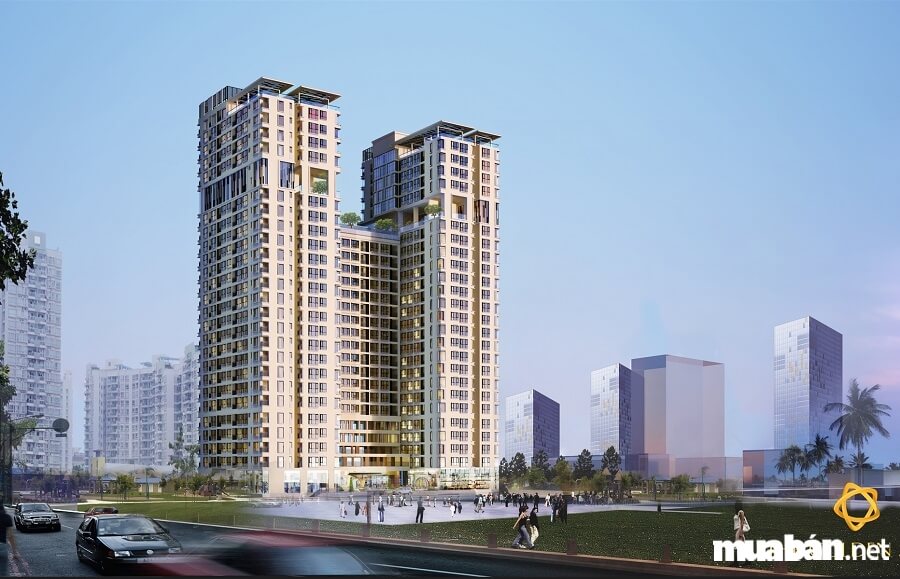 Diện tích khu đất 9.229m2, 2 Block, 26 tầng, 478 căn hộ cao cấp, có penthouse.