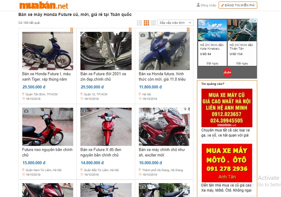Muaban.net chưa bao giờ gây thất vọng cho người tìm kiếm thông tin xe máy.