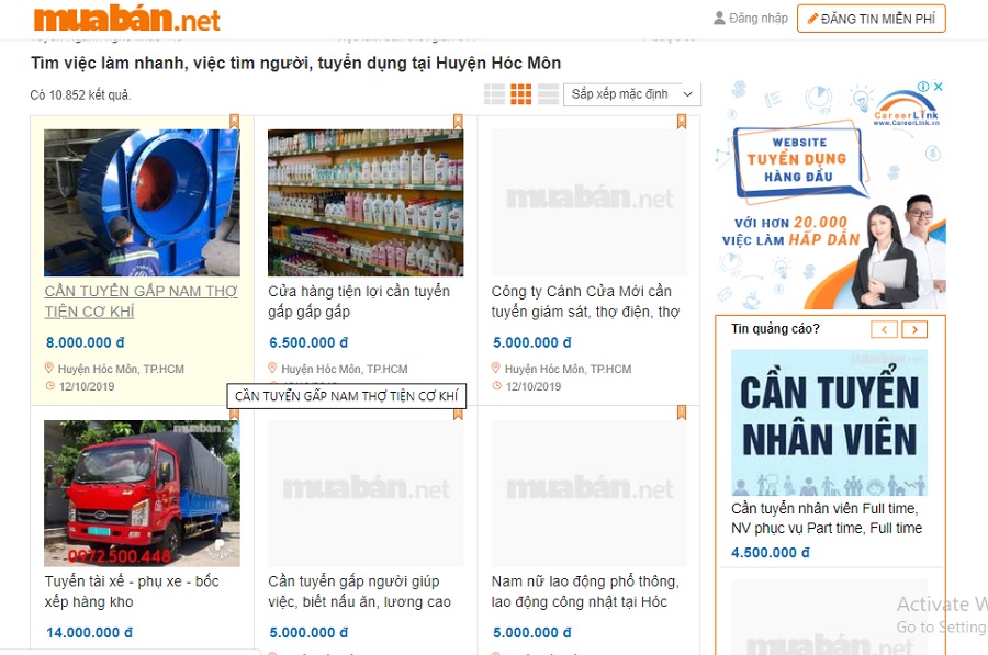 Website muaban.net là một trong những kênh giúp bạn tuyển dụng khá hiệu quả.