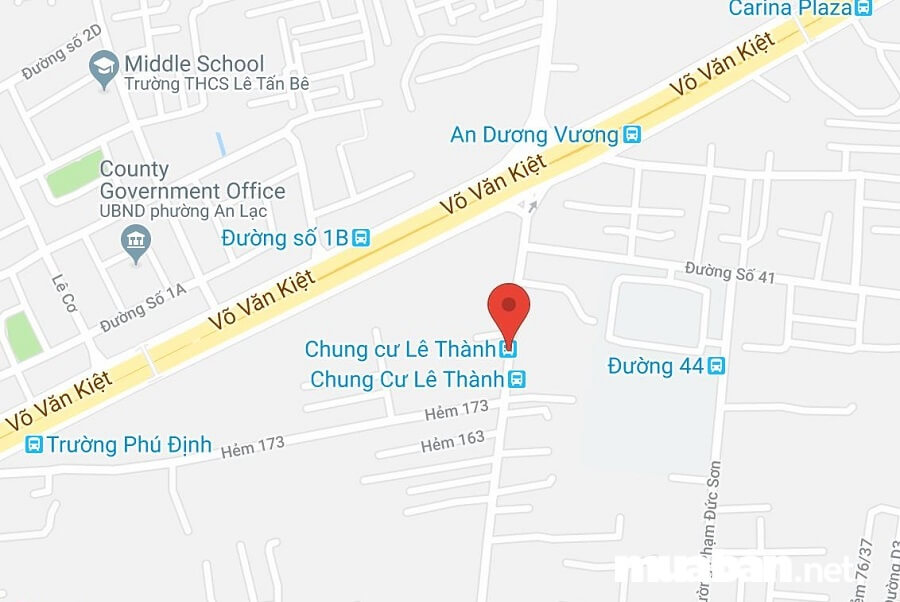 Dự án tọa lạc tại Lê Tấn Bê, Khu phố 2, Phường An Lạc, Quận Bình Tân, TP.HCM.