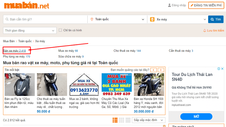 Hãy ghé ngay muaban.net nếu bạn muốn rinh một chiếc xe máy cũ còn zin giá tốt đi chơi Tết.