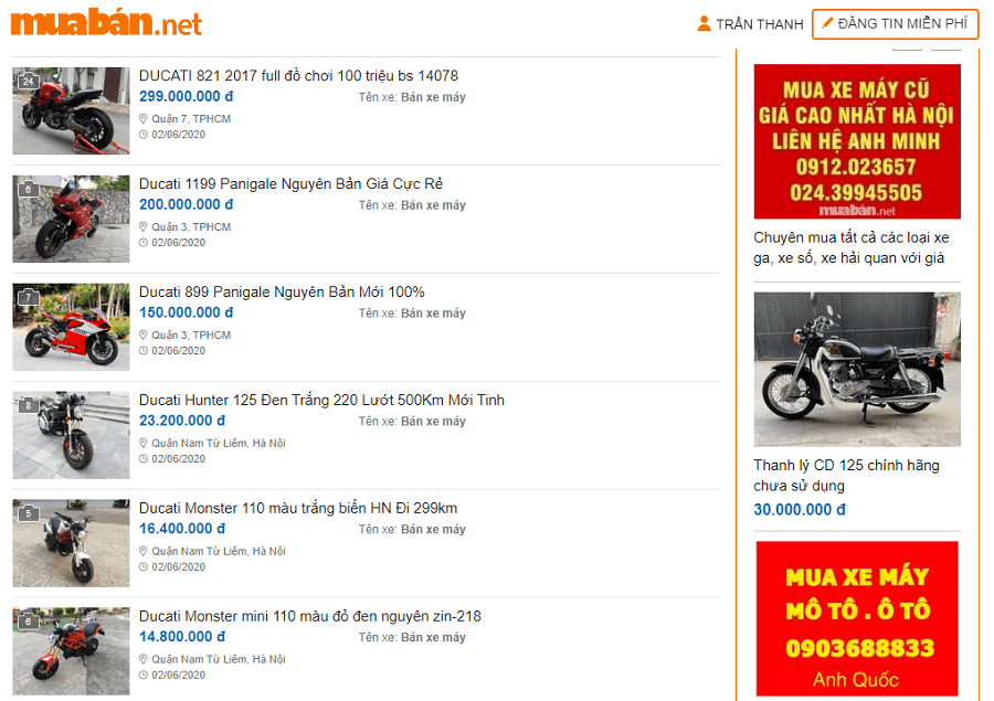 Truy cập muaban.net để tìm hiểu thêm thông tin chi tiết về giá xe Ducati cũ và lựa chọn một chiếc xe phù hợp. 