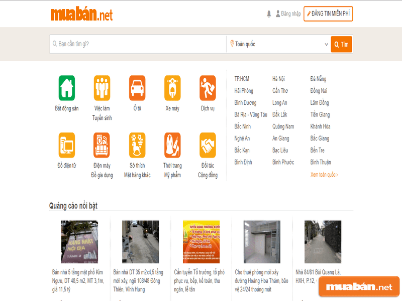 Muaban.net sẽ giúp bạn tìm nhà nhanh hơn