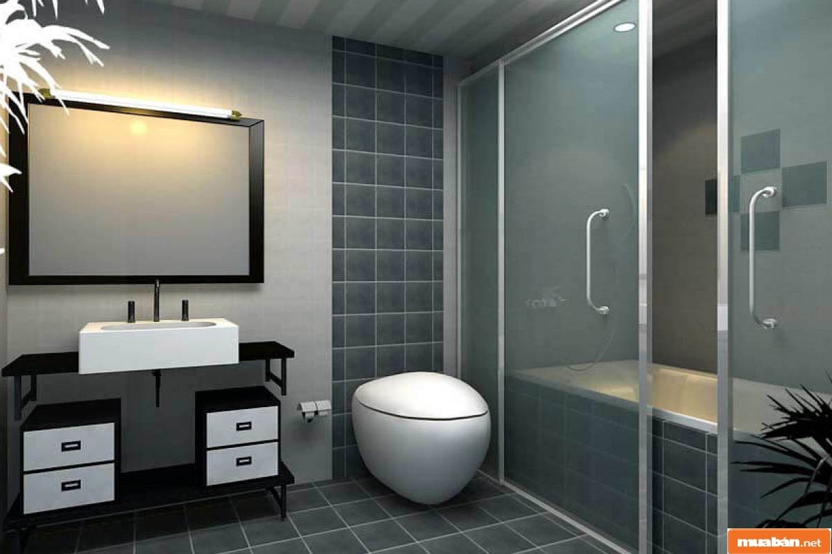 Nhà vệ sinh đẹp, đảm bảo kích thước giúp căn nhà mang đến tính liên kết cao hơn trong bố cục tổng thể